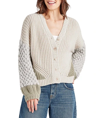 Splendid Margo Cardigan Alpaca Blend Knit Cardigan V-Neck Long Sleeve Sweater