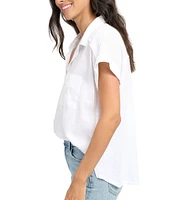 Splendid Paige Point Collar Short Sleeve Shirt