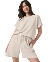 Splendid Scuba Stretch Knit Drawstring Shorts