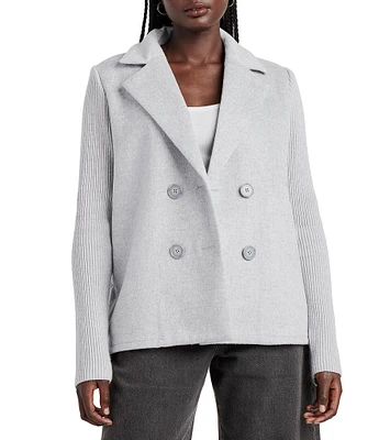 Splendid Singrid Wool Blazer Notch Collar Long Sleeve Jacket