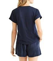 Splendid Skye Crew Neck Short Sleeve Tee