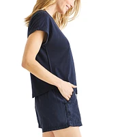 Splendid Skye Crew Neck Short Sleeve Tee