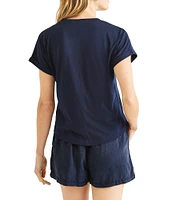 Splendid Skye Crew Neck Short Sleeve Tee
