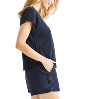 Splendid Skye Crew Neck Short Sleeve Tee