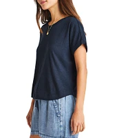 Splendid Skye Short Sleeve Slub Tee