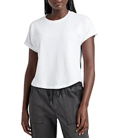 Splendid Skye Slub Cotton Crew Neck Short Sleeve Tee