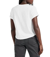 Splendid Skye Slub Cotton Crew Neck Short Sleeve Tee