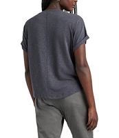 Splendid Skye Slub Cotton Crew Neck Short Sleeve Tee