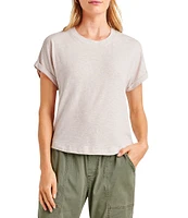 Splendid Skye Slub Cotton Crew Neck Short Sleeve Tee