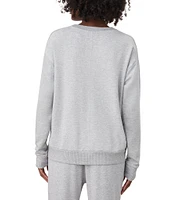 Splendid Supersoft Crew Neck Long Sleeve Pullover Shirt