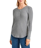 Splendid Thermal Forever Henley Long Sleeve Shirt