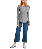 Splendid Thermal Forever Henley Long Sleeve Shirt