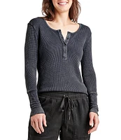 Splendid Thermal Forever Henley Long Sleeve Shirt