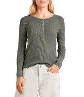 Splendid Thermal Forever Henley Long Sleeve Shirt