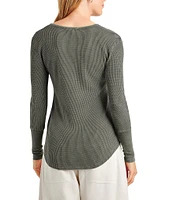 Splendid Thermal Forever Henley Long Sleeve Shirt