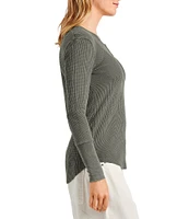 Splendid Thermal Forever Henley Long Sleeve Shirt