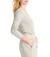 Splendid Thermal Forever Henley Long Sleeve Shirt