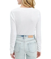 Splendid Thermal Forever Henley Long Sleeve Shirt