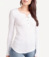 Splendid Thermal Forever Henley Long Sleeve Shirt