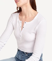 Splendid Thermal Forever Henley Long Sleeve Shirt