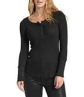 Splendid Thermal Forever Henley Long Sleeve Shirt