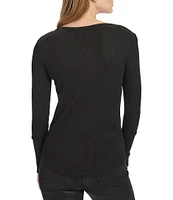 Splendid Thermal Forever Henley Long Sleeve Shirt