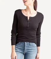 Splendid Thermal Forever Henley Long Sleeve Shirt