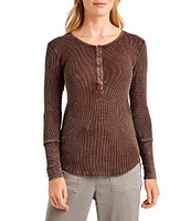 Splendid Thermal Forever Henley Long Sleeve Shirt