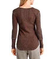 Splendid Thermal Forever Henley Long Sleeve Shirt