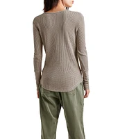 Splendid Thermal Forever Henley Long Sleeve Shirt
