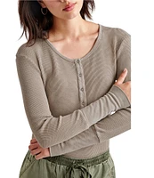 Splendid Thermal Forever Henley Long Sleeve Shirt