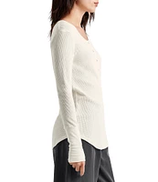Splendid Thermal Forever Henley Long Sleeve Shirt
