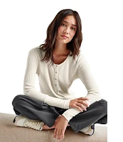 Splendid Thermal Forever Henley Long Sleeve Shirt
