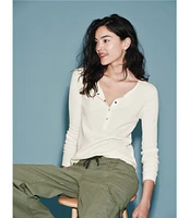 Splendid Thermal Forever Henley Long Sleeve Shirt