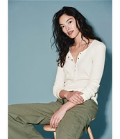 Splendid Thermal Forever Henley Long Sleeve Shirt