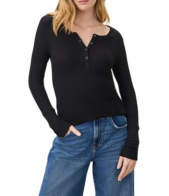 Splendid Thermal Forever Henley Long Sleeve Shirt
