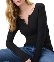 Splendid Thermal Forever Henley Long Sleeve Shirt
