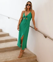 Splendid x Cella Jane Blog Cut Out Tie Front Midi Dress