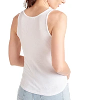 Splendid Zuma Ribbed Knit Scoop Neck Tank Top