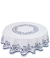 Spode Portofino Blue Floral Tablecloth