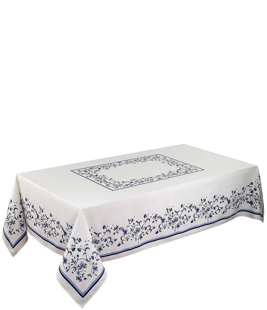 Spode Portofino Blue Floral Tablecloth