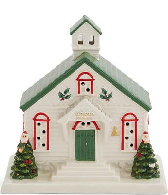 Spode Christmas Tree Christmas Village School House Figurine