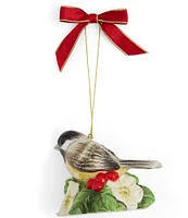 Spode Christmas Tree Collection Chickadee Ornament