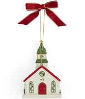 Spode Christmas Tree Collection Christmas Village Church LED Ornament