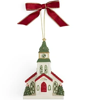 Spode Christmas Tree Collection Christmas Village Church LED Ornament