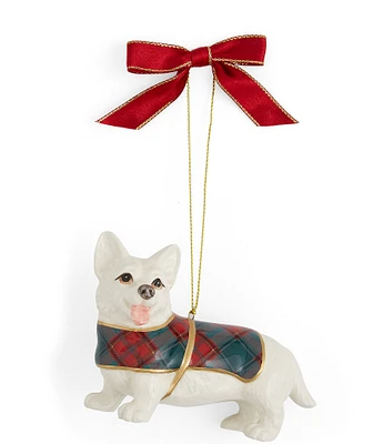 Spode Christmas Tree Collection Tartan Corgi Ornament