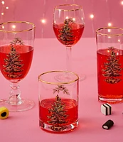 Spode Christmas Tree Double Old-Fashioned Glasses, Set of 4