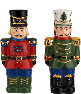 Spode Christmas Tree Nutcracker Salt & Pepper Shaker Set