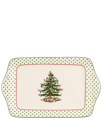 Spode Christmas Tree Polka Dot 12#double; Tray