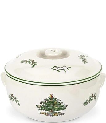 Spode Christmas Tree Round Covered Casserole